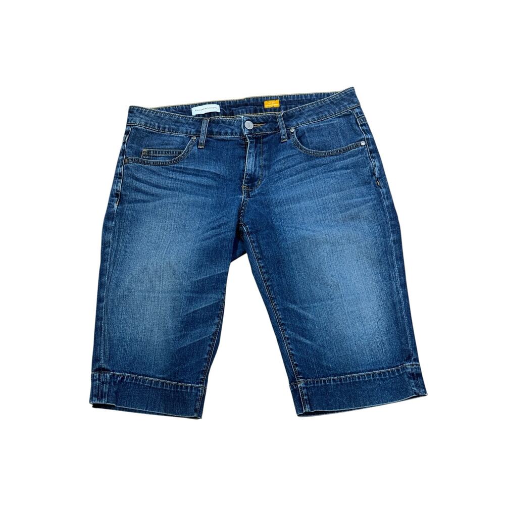 Pilcro And The Letterpress Low-Rise Straight Bermuda Denim Shorts Sz 30